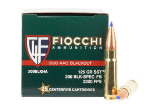 Fiocchi Extrema 300 AAC Blackout Ammunition is loaded with the SST Super Shock Tip bullet
